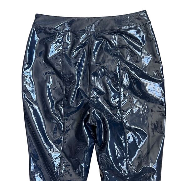 Maeve by Anthropologie Black Patent Leather Pants - Size US 10P - Picture 4 of 11